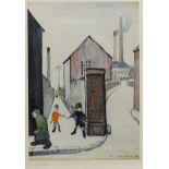 After Laurence Stephen Lowry RA (Northern British 1887-1976): 'The Viaduct Street Passage',