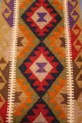 Choli Kelim wool vegetable dye runner,