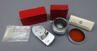 Ernst Leitz Summarit f=5cm 1:2 chrome lens, No.