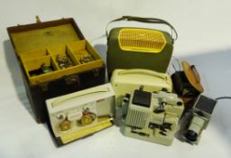 American Sewhandy electric sewing machine, boxed, two cased Grundig reel-to-reel tape recorders,