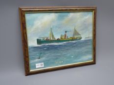 Tommy Robson (20th Century) Ship's Portrait of the Scarborough Fishing Boat 'St.