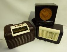 Three bakelite cased mains radios - Ekco Type U29,