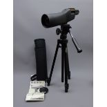 Bushnell Spacemaster II black crackle finish telescope with 22x W.A.