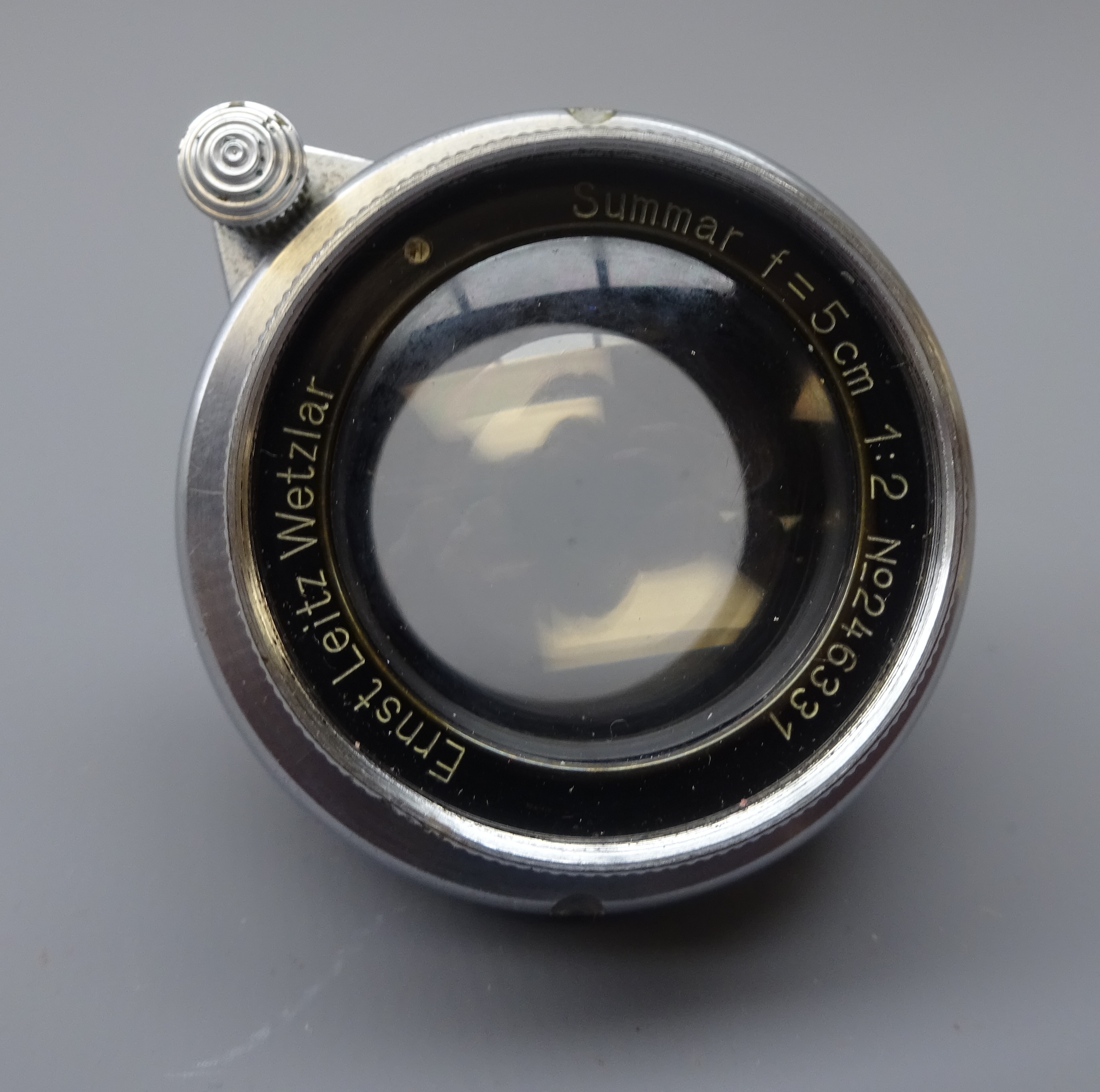 Ernst Leitz Summarit f=5cm 1:2 chrome lens, No. - Image 2 of 3