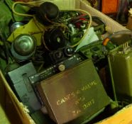 Ex-military communication equipment including various wireless sets, valve boxes, Fullerphone Mk.