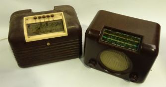 Two Bush bakelite cased mains radios - Type DAC90A and Type DAC10