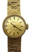 Tissot Stylist 9ct gold bracelet wristwatch no.