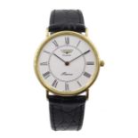 Longines quartz Presence 9ct gold wristwatch no 25.187.