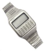 Seiko Calculator C153-5007 stainless steel quartz wristwatch, serial number 892965,