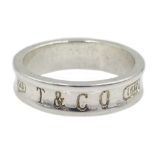 Tiffany & Co 1837 silver ring copyright 1997 Condition Report size P