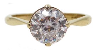 9ct gold white topaz ring hallmarked Condition Report size P-Q