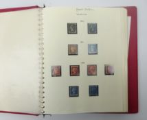 Collection of Queen Victoria and later Great British stamps including Queen Victoria penny black