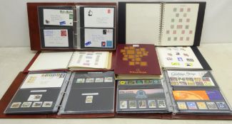 Collection of World stamps in seven albums/folders including FDCs some with corresponding