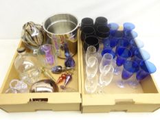 Caithness glass pedestal bowl & two vases, glass scent bottles, art glass vase,