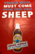 Two 2006 Newcastle Brown Ale advertising posters - removed from production,