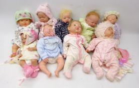 Collection of 'reborn' baby dolls by Antonio Juan, Berenguer,