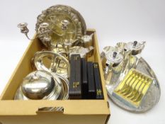 Art Deco style Marlborough silver-plate four piece tea set,