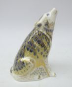 Royal Crown Derby Wolf paperweight,