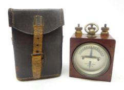 Early 20th century mahogany cased Galvanometer by Elliot & Swan, No.