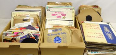 Collection of 1920s to 1950s mostly 78rpm records including Handel,