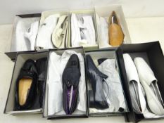 Eight pairs of leather loafers by Moreschi, Castellano, Ercolus, Psyco, Bally,