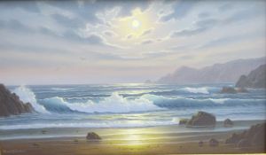 Alan Dinsdale (British 1939): Sunrise on the Shoreline,