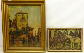 Figures on Horseback, Venetian Scenes and Woodland Landscape,