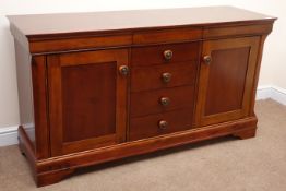 French style cherry wood sideboard, single frieze drawer,
