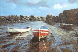 Rowing Boats at low Tide,