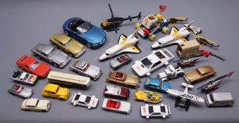 Various makers - unboxed and playworn die-cast models of James Bond vehicles by Corgi,