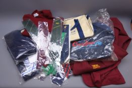 Quantity of bus company corporate clothing, mainly Yorkshire based, including ties, jumpers,