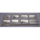 Mid-20th century album containing forty-seven fully annotated photographs of steam trains,