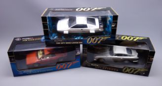 Three Autoart James Bond Collection 1:18 scale die-cast model cars - Aston Martin DB5 from