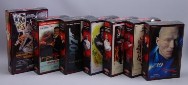 James Bond - seven Sideshow Collectibles 12" figures - Richard Kiel as Jaws in Moonraker, Julius W.