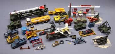 Various makers - quantity of unboxed and playworn die-cast models by Dinky, Corgi, Lesney,