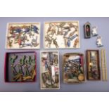 Collection of die-cast and lead figures by Britains, Charbins, Johillo etc,