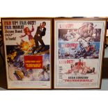 Two Eon Productions 1997 posters for James Bond films - On Her Majesty's Secret Service and