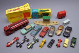 Various makers - unboxed and playworn die-cast models including Dinky Supertoys Leyland Octopus