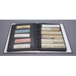 Modern loose leaf album containing over three hundred pre-grouping railway luggage labels including