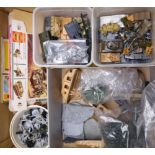 Large quantity of kit-built plastic military vehicles by Matchbox,