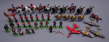 Thirty-eight predominantly modern lead soldiers by Britains etc including guardsmen,