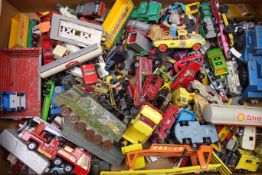Large quantity of unboxed and playworn die-cast models by Dinky, Corgi, Lesney,