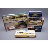 Corgi - six die-cast models including Heavy Haulage Elliots of York low loader,