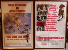 Two Eon Productions1997 posters for James Bond Films - You Only Live Twice and From Russia With