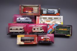 Various makers die-cast - five buses including Joal limited edition Volvo coach,