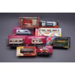 Various makers die-cast - five buses including Joal limited edition Volvo coach,