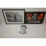 Corgi - framed advertising display by Eon Productions for James Bond Collectible Icon Figures,