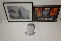 Corgi - framed advertising display by Eon Productions for James Bond Collectible Icon Figures,