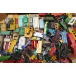 Large quantity of unboxed and playworn die-cast models including early Dinky,