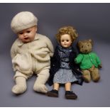 Seyfarth and Reinhardt composition baby doll with moulded hair,